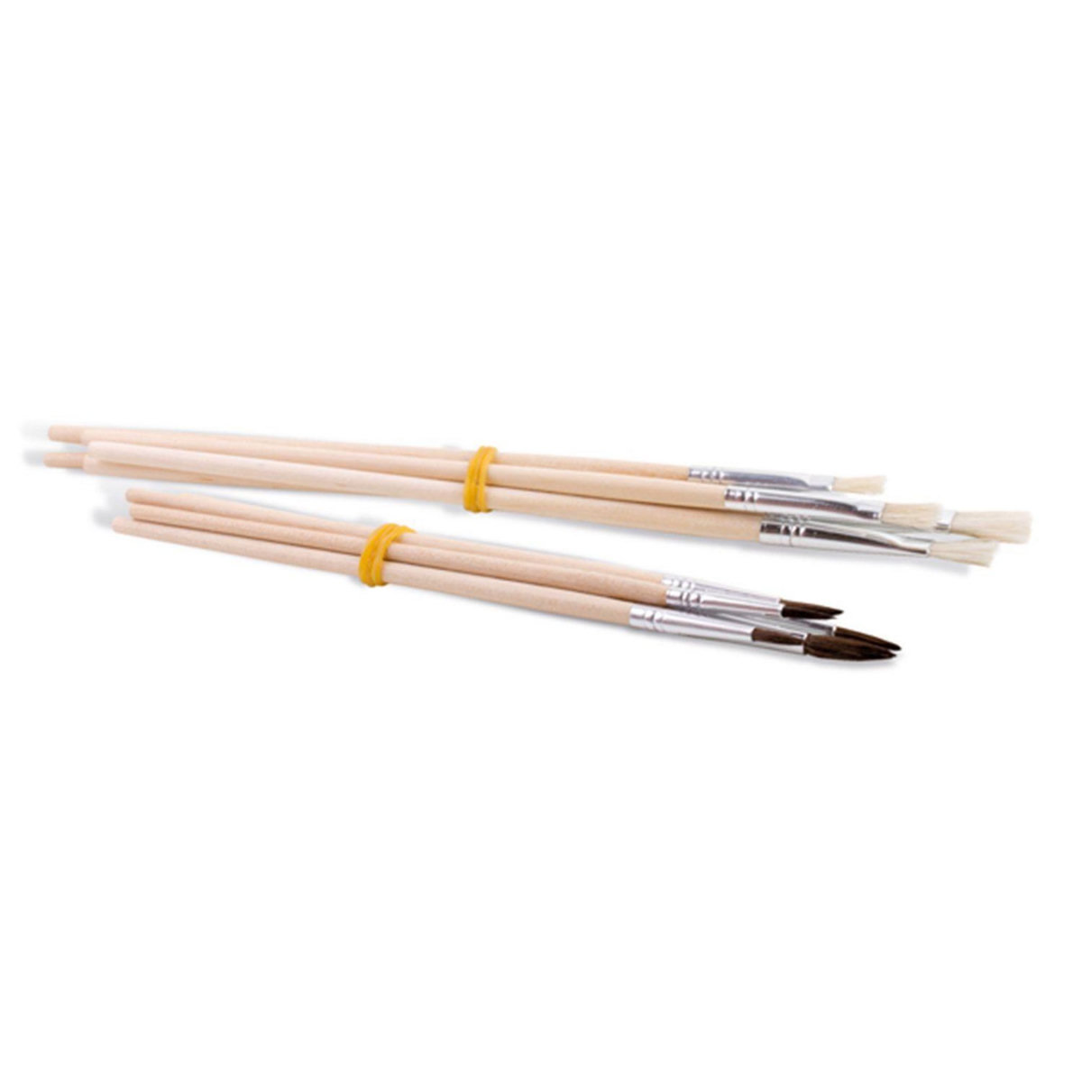 PRIMO 10 pinceaux ronds et plats