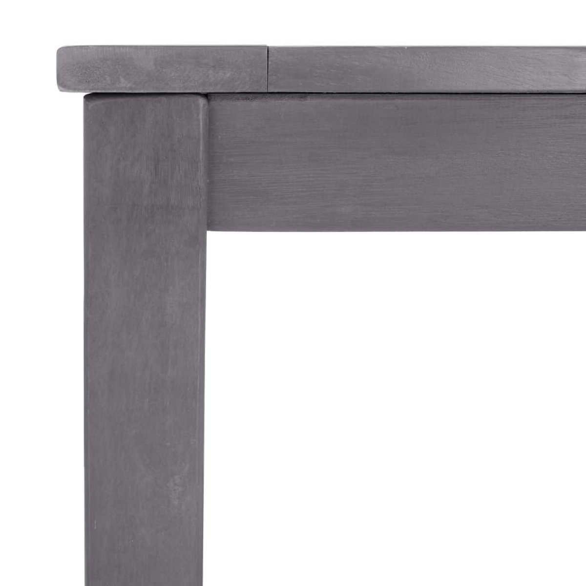 VIDAXL Table de jardin Delavage gris 140x80x74 cm Bois d'acacia massif