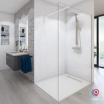 AURYS Paroi de douche - AURYS - BALEARES - Verre Timesless clair 6 mm - L.198 x l.100 cm