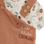 Voir la diapositive 3 : Petit Béguin Ensemble salopette bébé esprit lin et t-shirt Kansas City