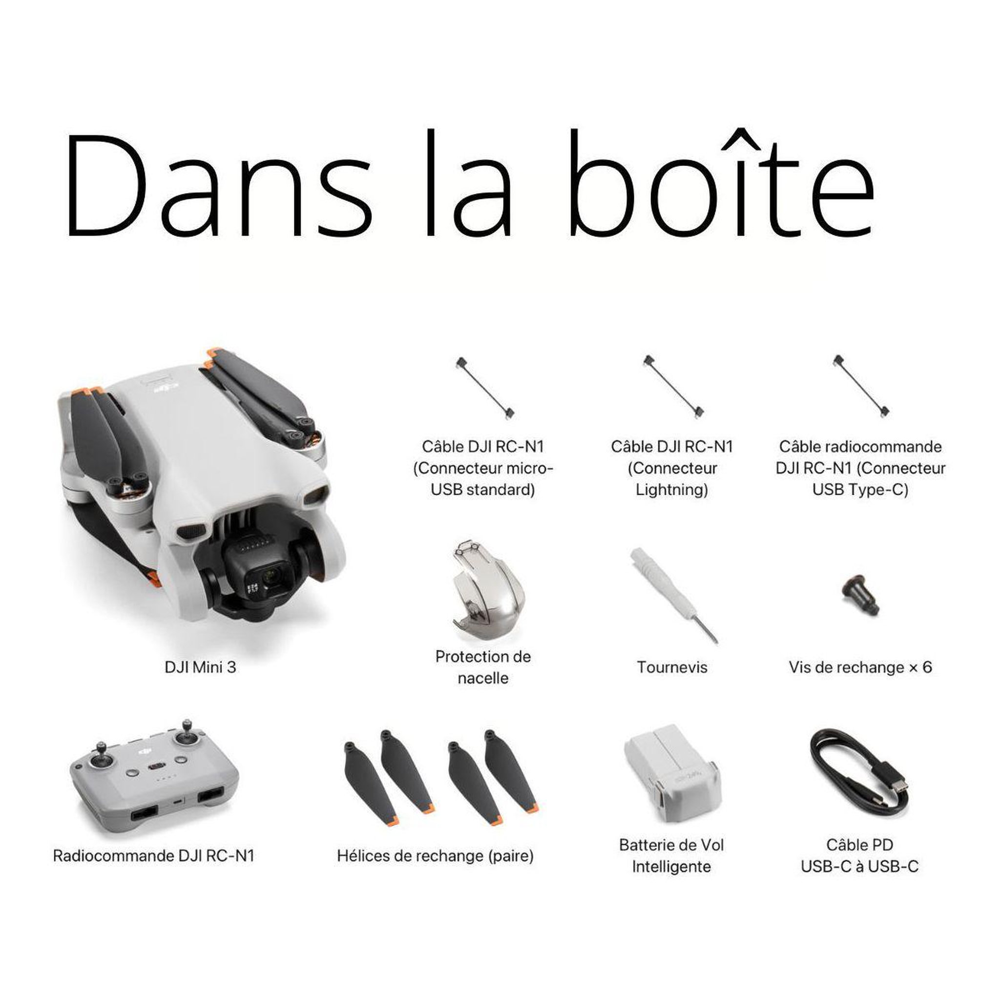 Voir la diapositive 5 : DJI Drone Mini 3 avec télécommande