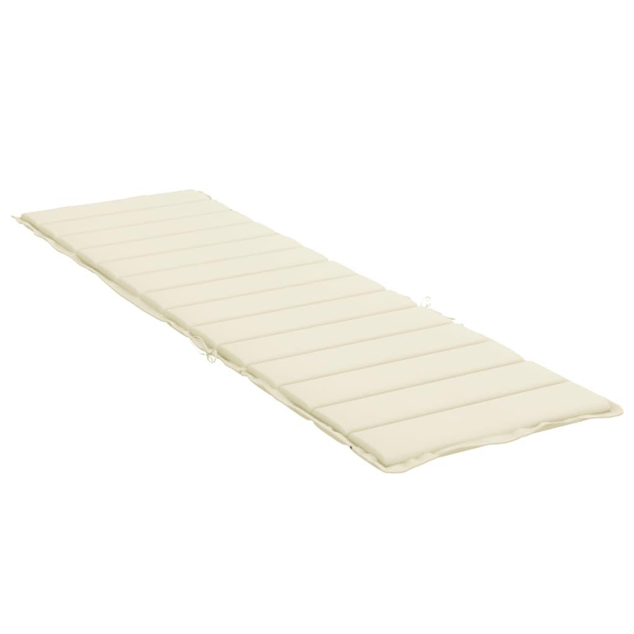 Voir la diapositive 4 : VIDAXL Coussin de chaise longue creme 200x60x3 cm tissu oxford