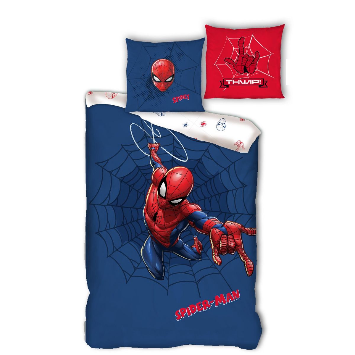 DISNEY Parure housse de couette enfant en coton SPIDERMAN