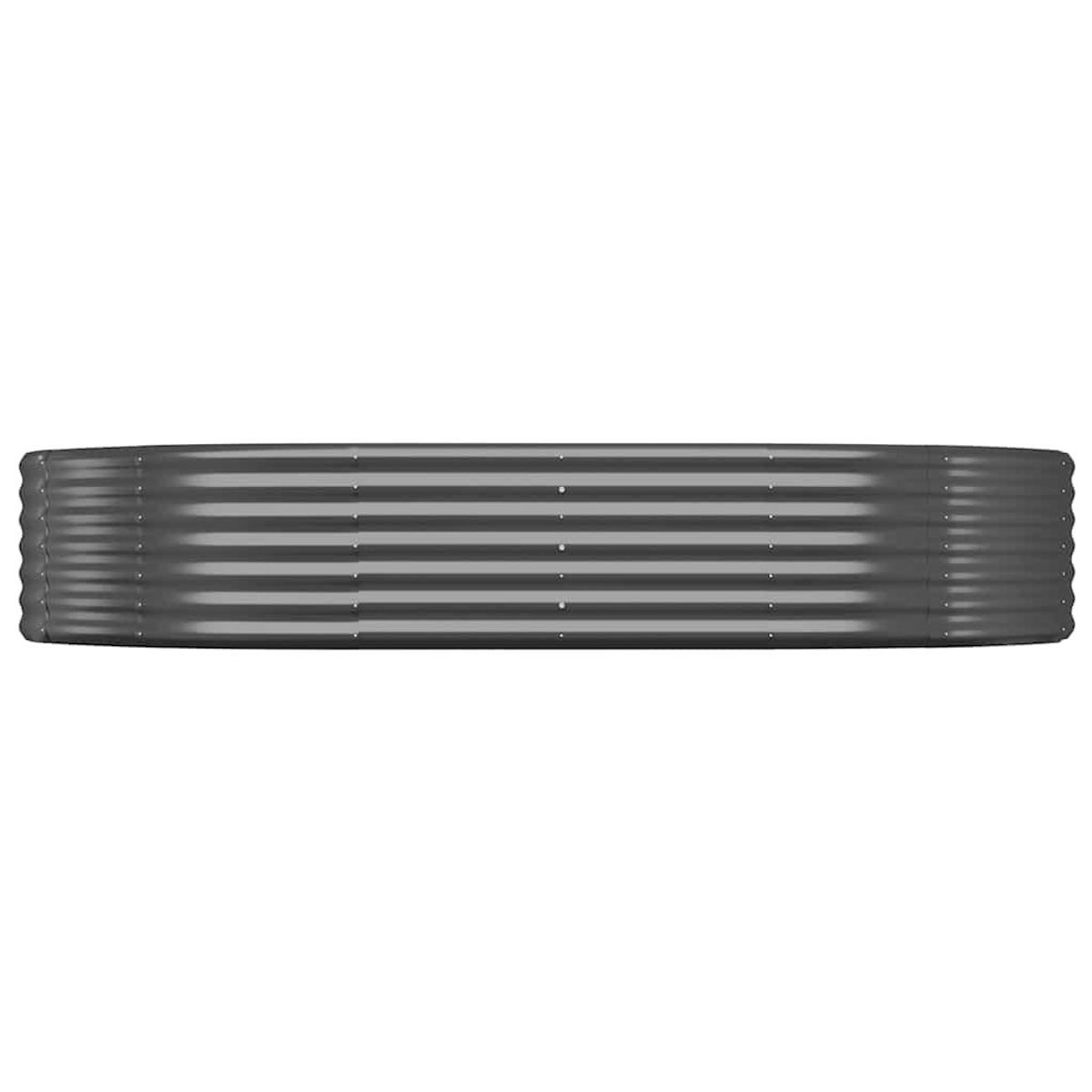 VIDAXL Lit sureleve de jardin Acier galvanise Anthracite