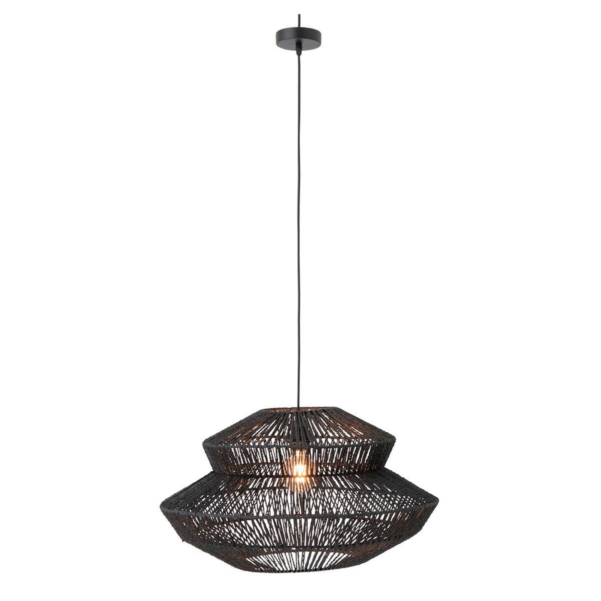 Paris Prix Suspension Design  Corde  60cm Noir