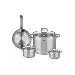 ELO Ensemble de 1 Poêle de cuisson 24 cm et 3 faitouts 12, 14 et 26 cm Elo Profi Citrin