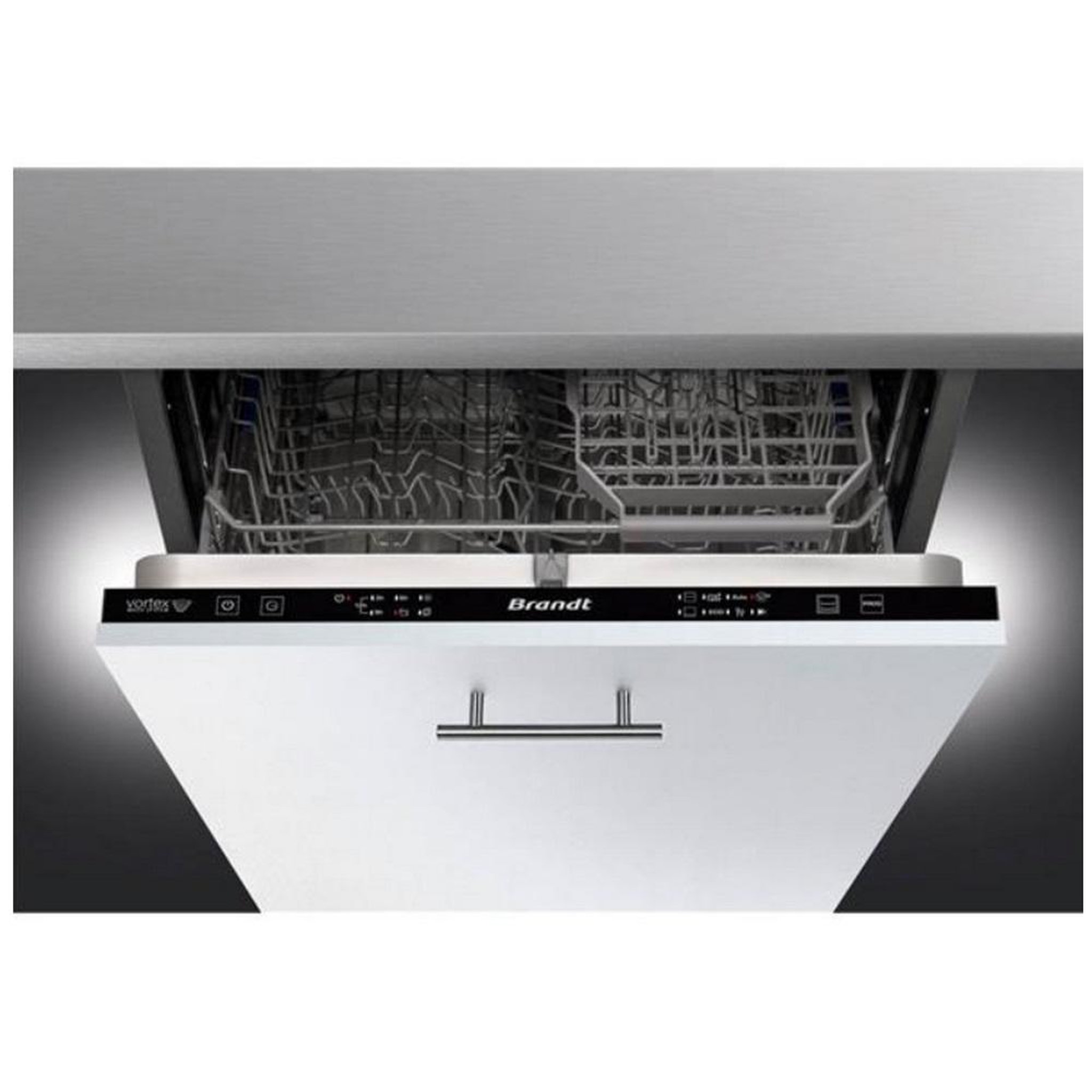 Voir la diapositive 1 : BRANDT Lave-vaisselle tout intégrable 14 couverts 44db - BDJ424VLB