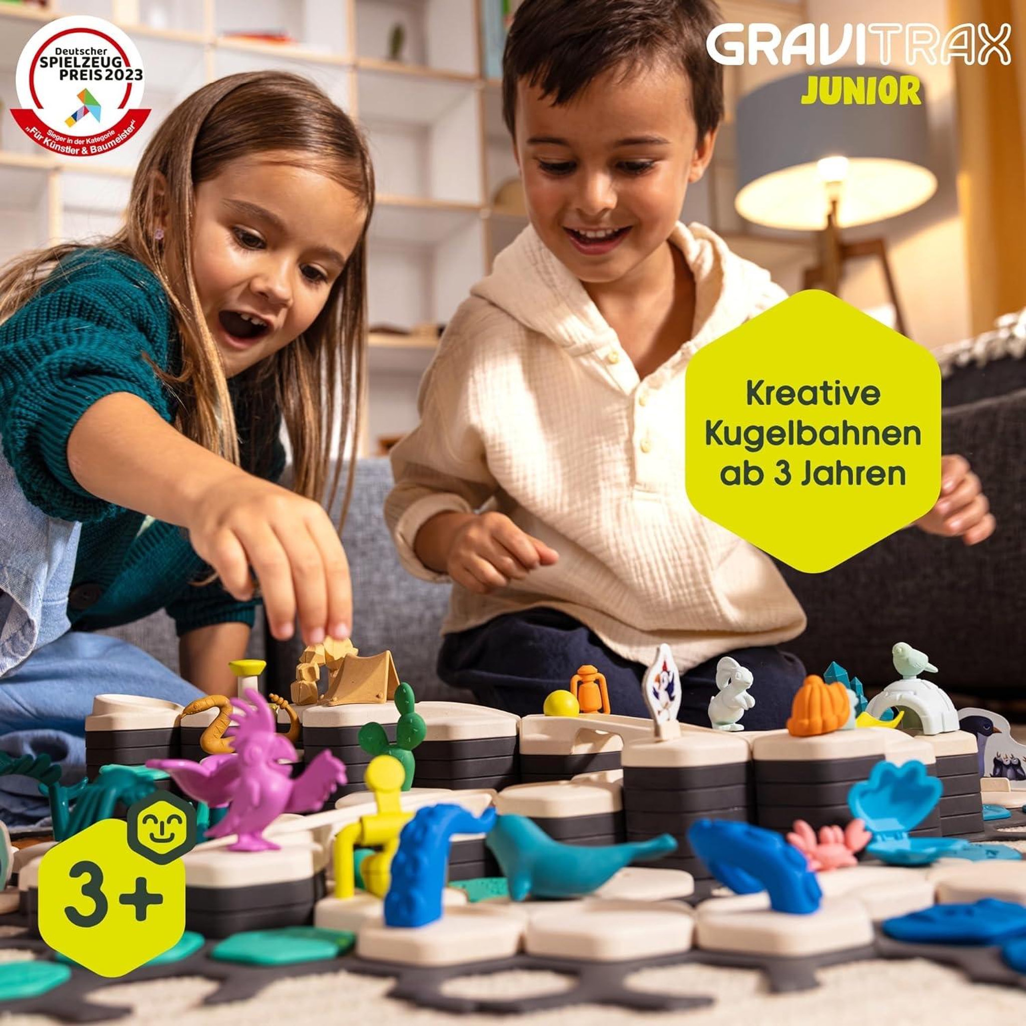Voir la diapositive 3 : RAVENSBURGER Gravitrax Junior - Set d'extension My Océan 33 pièces - Circuit de billes