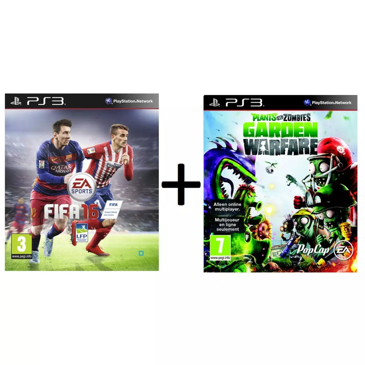 FIFA 16 + Plants VS Zombie : Garden Warfare PS3