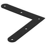 SUKI Equerre acier zingue noire Magnodur 120x120x20, SUKI