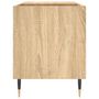 Voir la diapositive 5 : VIDAXL Armoire a disques chene sonoma 85x38x48 cm bois d'ingenierie