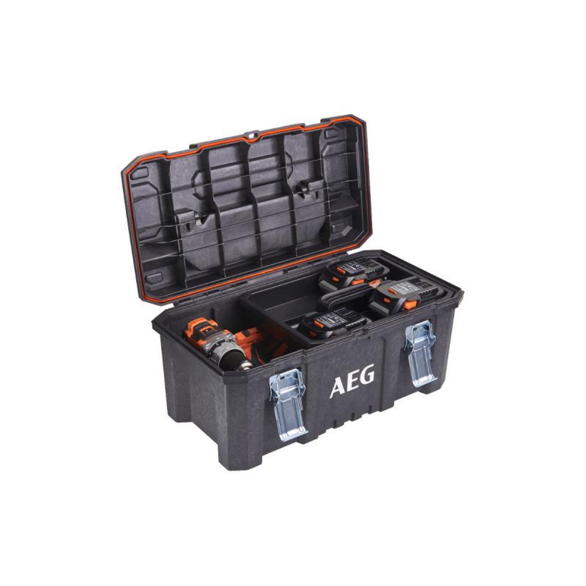 Voir la diapositive 3 : AEG Pack aeg 18v - clé à cliquet brushless 75nm - batterie 4.0 ah - chargeur - caisse de rangement