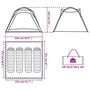 Voir la diapositive 6 : VIDAXL Tente de camping 4 personnes bleu liberation rapide impermeable