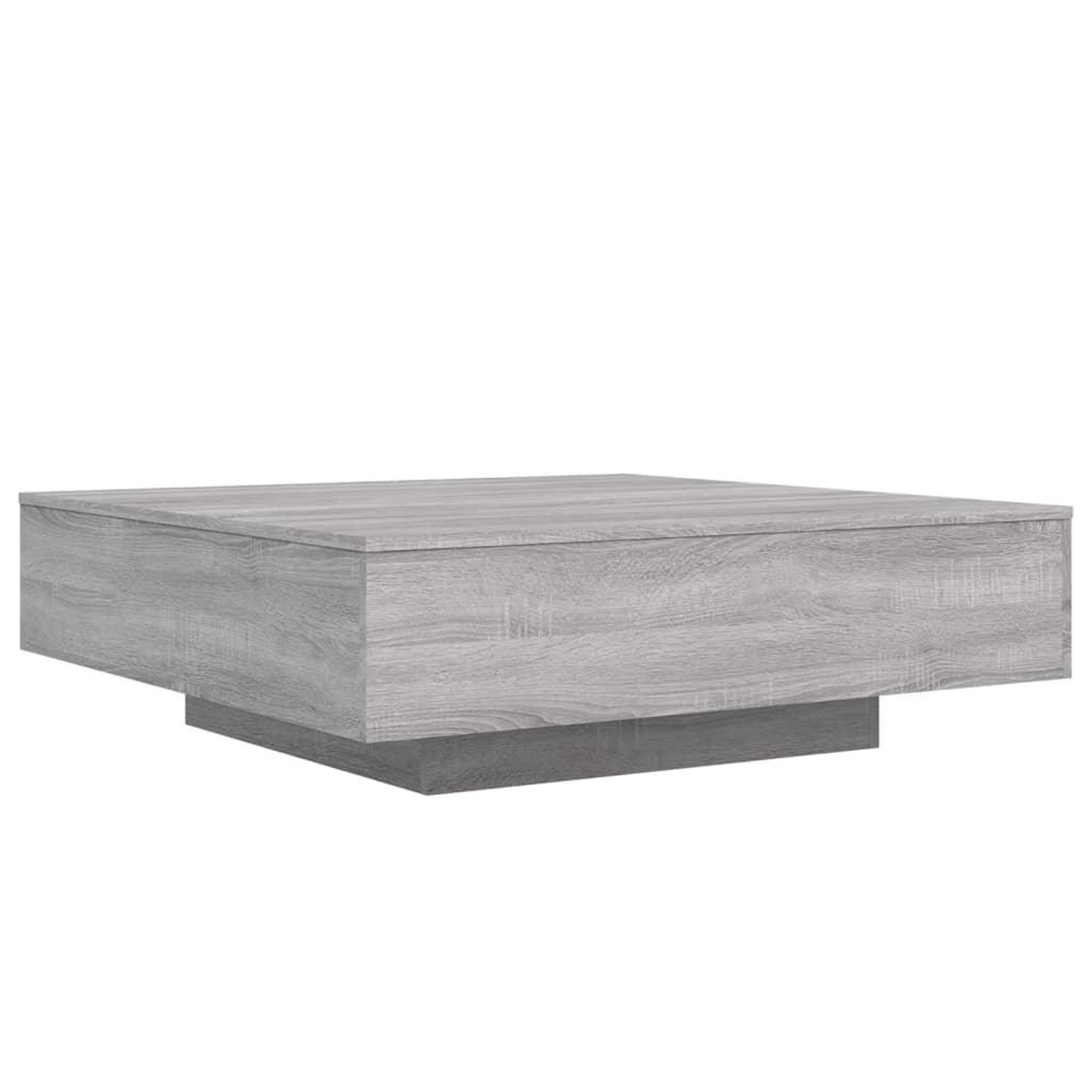 Voir la diapositive 2 : VIDAXL Table basse sonoma gris 100x100x31 cm bois d'ingenierie