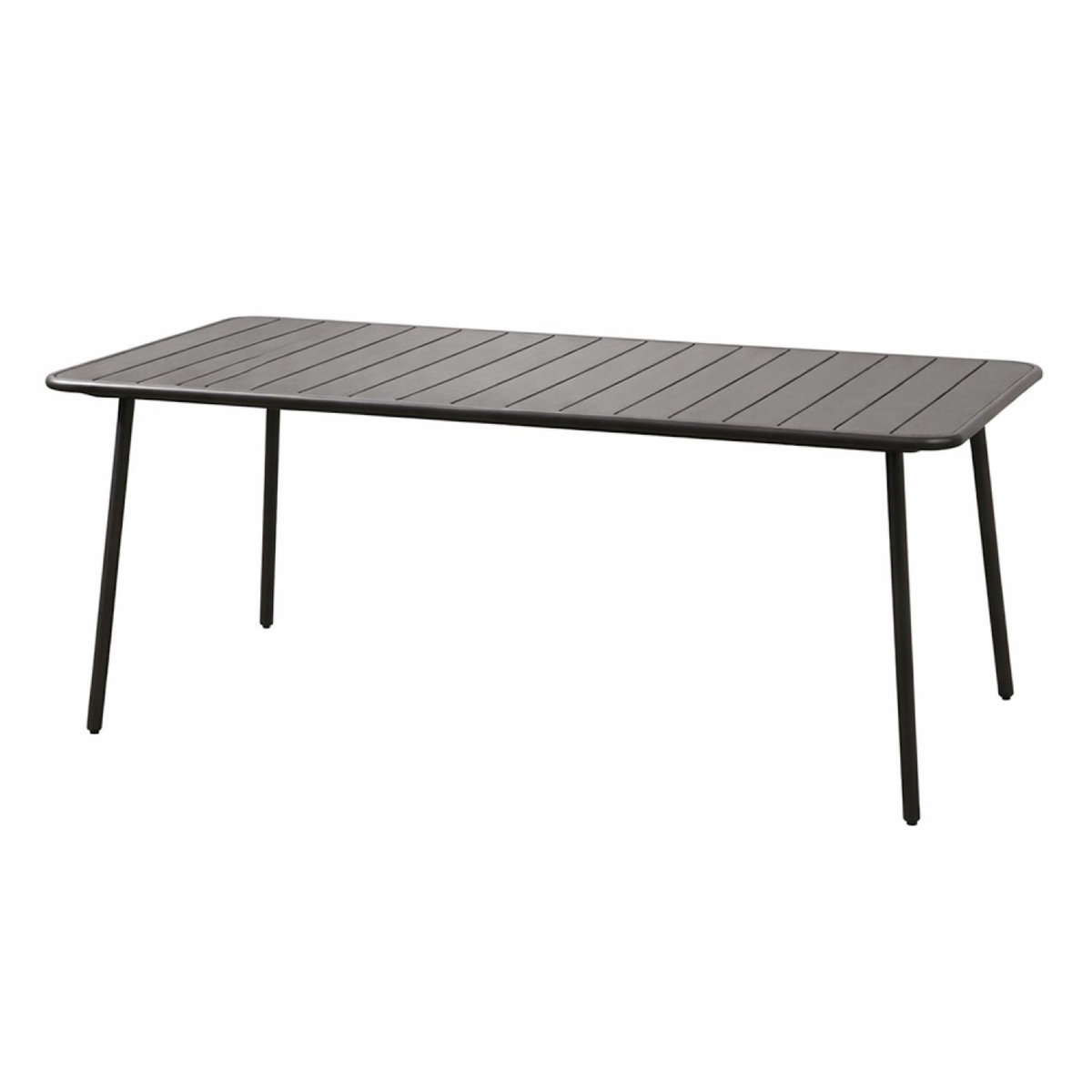 CONCEPT USINE Table de jardin 6 places 160cm gris foncé BERGAME