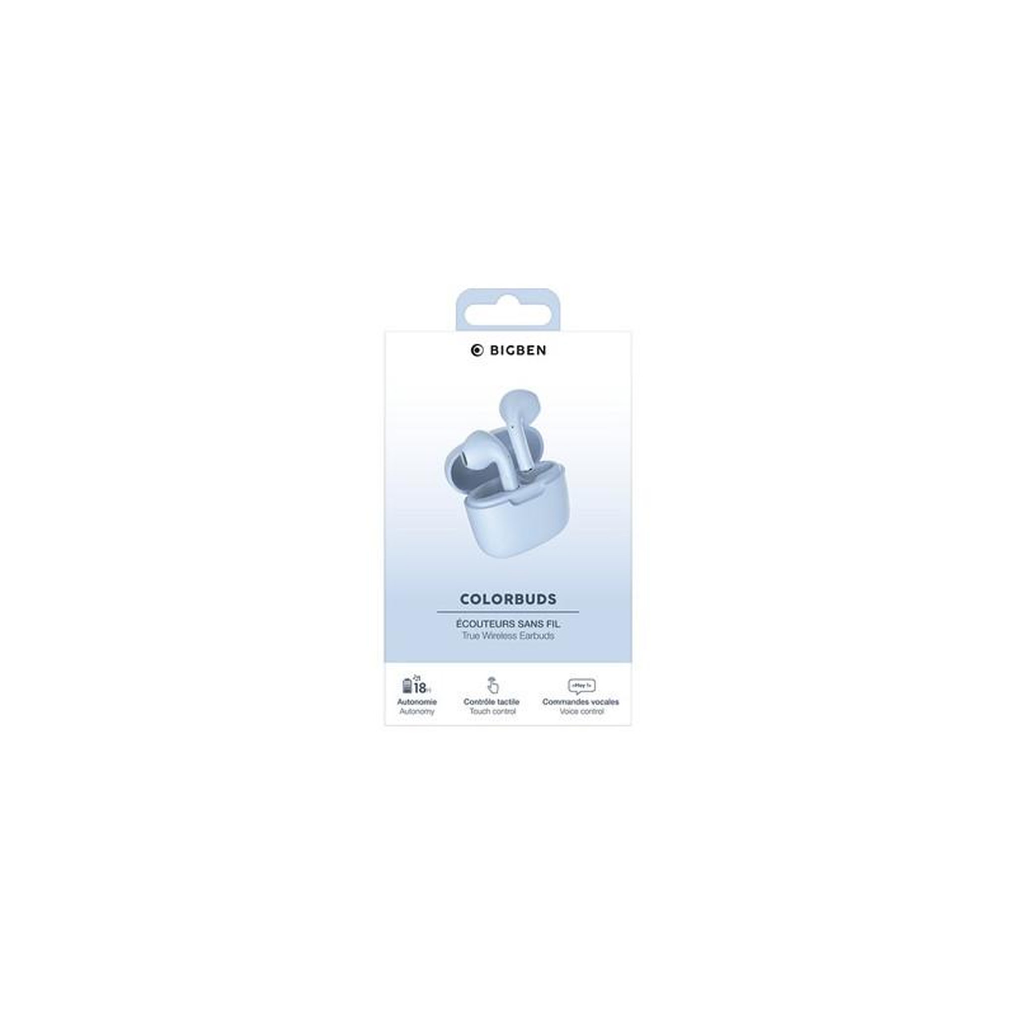 Voir la diapositive 5 : BBC Ecouteurs Bbc COLORBUDS Ecouteurs True Wireless Bleu