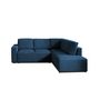 Voir la diapositive 6 : LISA DESIGN Livy - canapé d'angle convertible - avec coffre - en velours côtelé - 5 places - droit