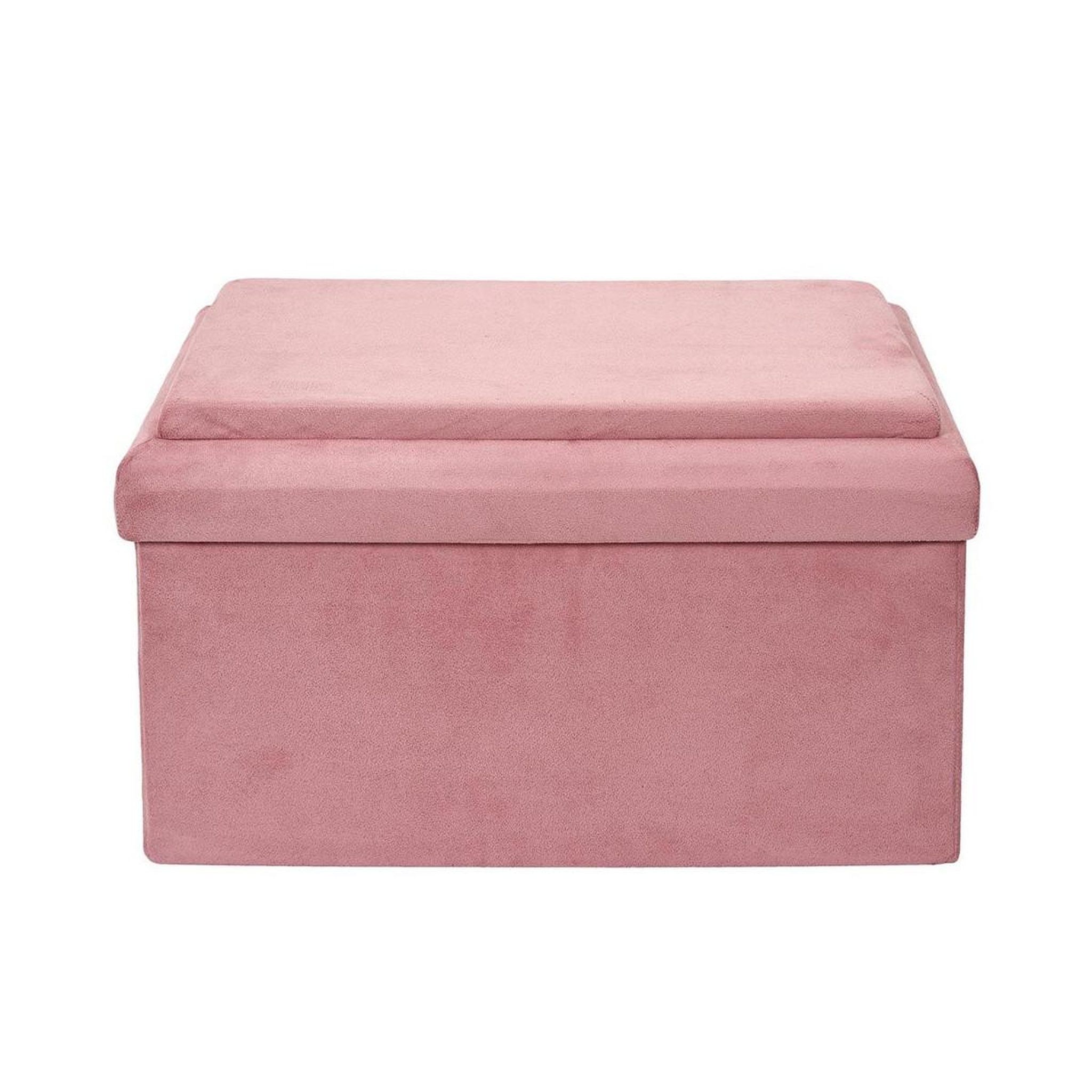 Voir la diapositive 2 : HOME DECO KIDS Banc & coffre pliable enfant  brique  52cm rose