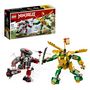 Voir la diapositive 2 : LEGO Ninjago 71781 Le combat des robots de Lloyd Évolution, Jouet pour Enfants de 6 Ans, avec Minifigurines Évolutives Guerrier Squelette et Lloyd Doré