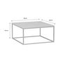 Voir la diapositive 4 : SWEEEK Table basse. Budapest. décor chevrons. structure métal. L 80 x l 80 x H 40cm