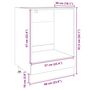Voir la diapositive 6 : VIDAXL Armoire a four Chene sonoma 60x46x81,5 cm Agglomere