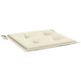 Voir la diapositive 5 : VIDAXL Coussins de chaise de jardin lot de 2 creme 50x50x3 cm