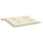 Voir la diapositive 5 : VIDAXL Coussins de chaise de jardin lot de 2 creme 50x50x3 cm