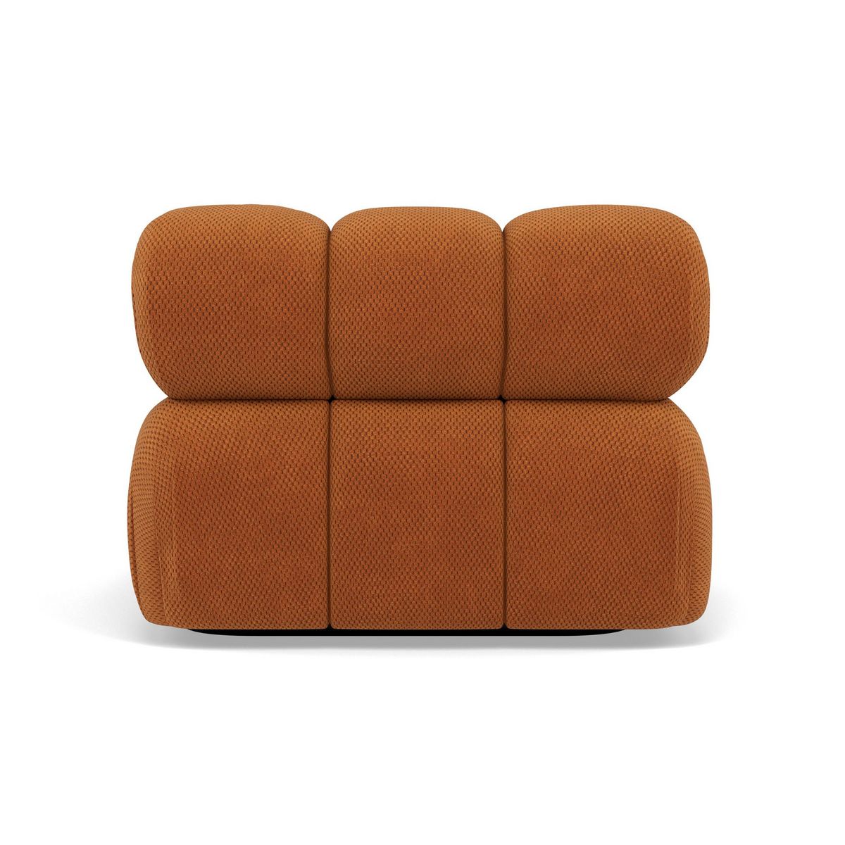 LISA DESIGN Ruby - module d'assise d'angle droit en velours texturé