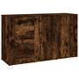 Voir la diapositive 2 : VIDAXL Buffet Chene fume 100x33x59,5 cm Bois d'ingenierie
