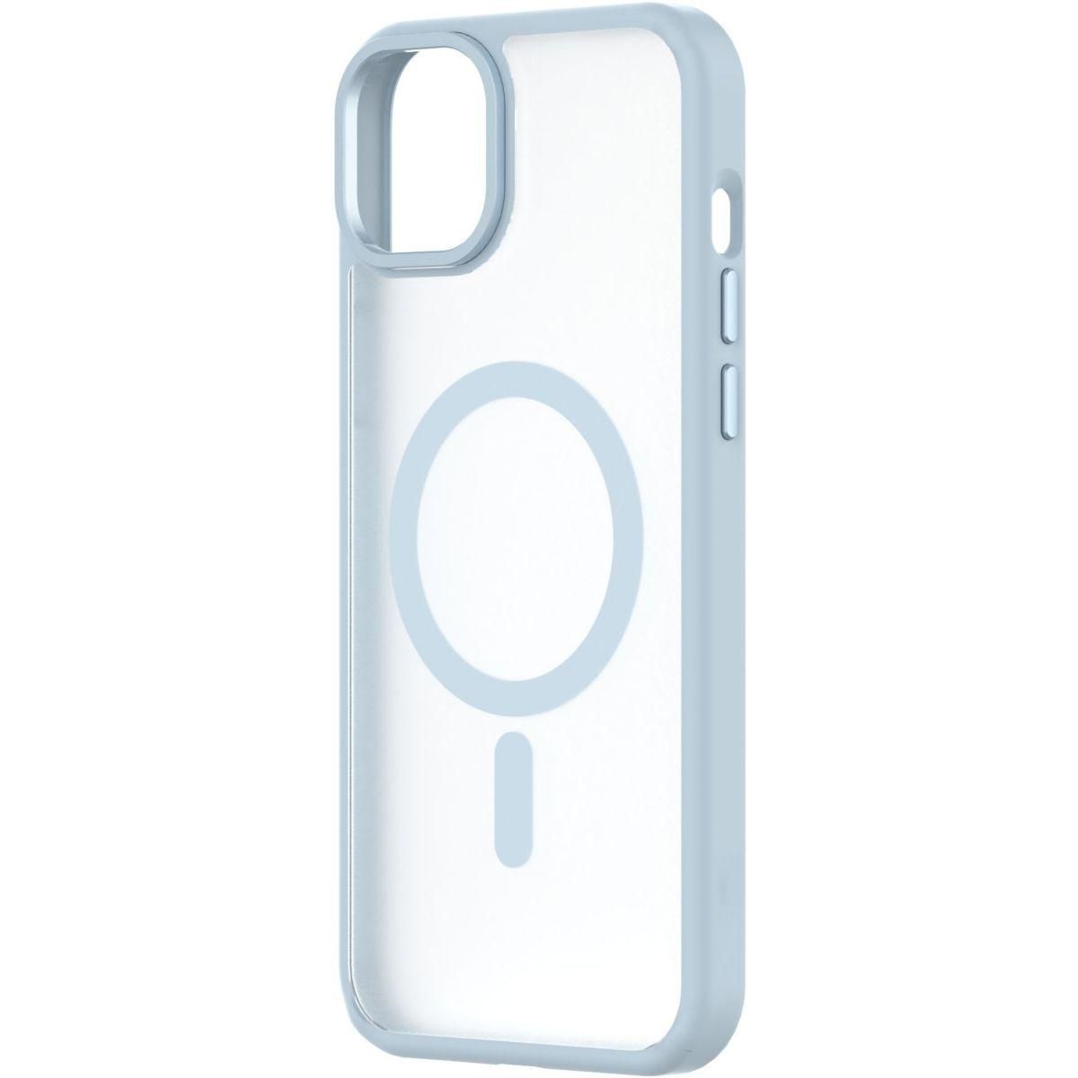 Qdos Coque bumper Iphone 15 Plus MagSafe Hybrid SNAP Bleu