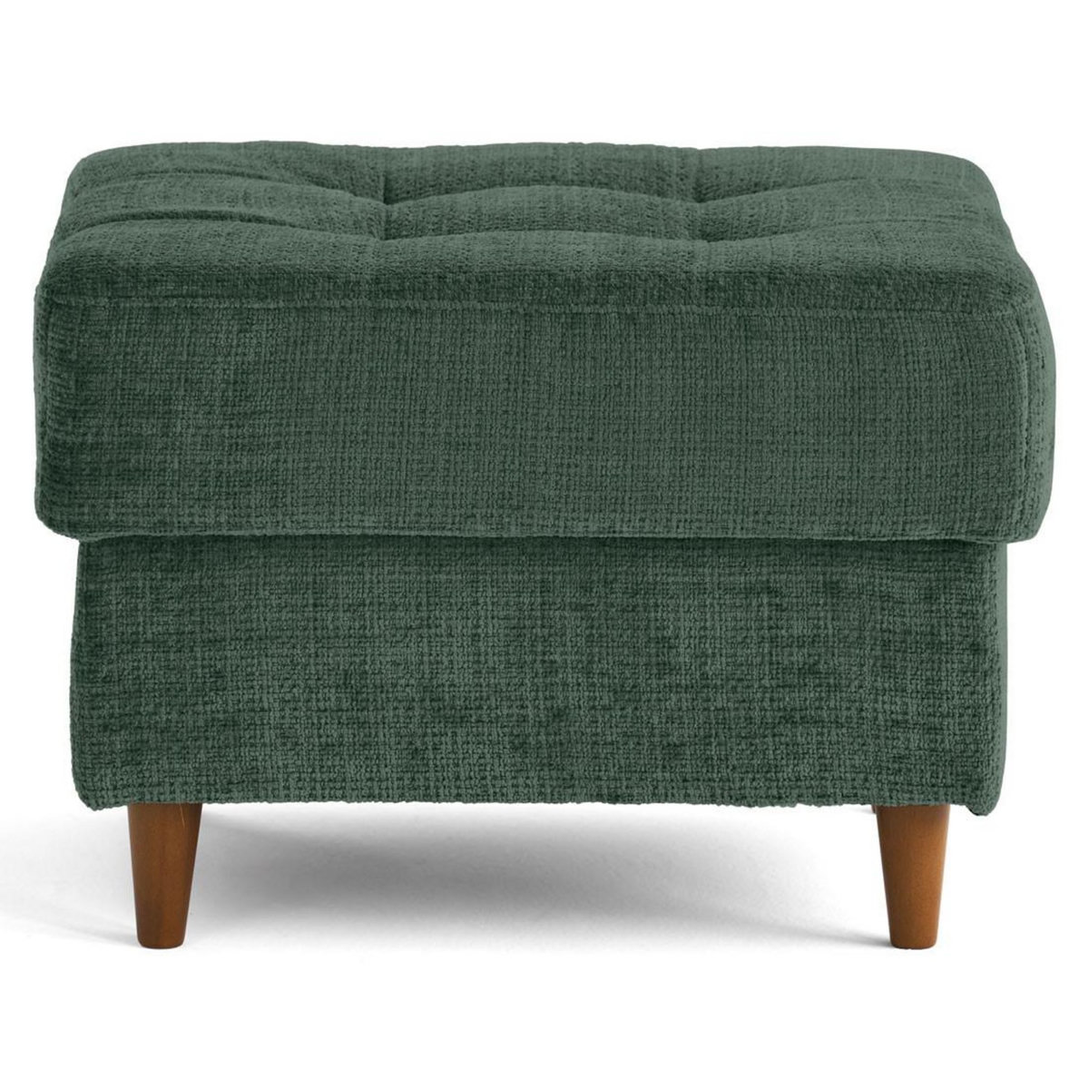 LISA DESIGN Anna - pouf en velours texturé - pieds en bois