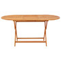 Voir la diapositive 2 : VIDAXL Table pliable de jardin 160x85x75 cm Bois d'eucalyptus massif