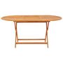 Voir la diapositive 2 : VIDAXL Table pliable de jardin 160x85x75 cm Bois d'eucalyptus massif