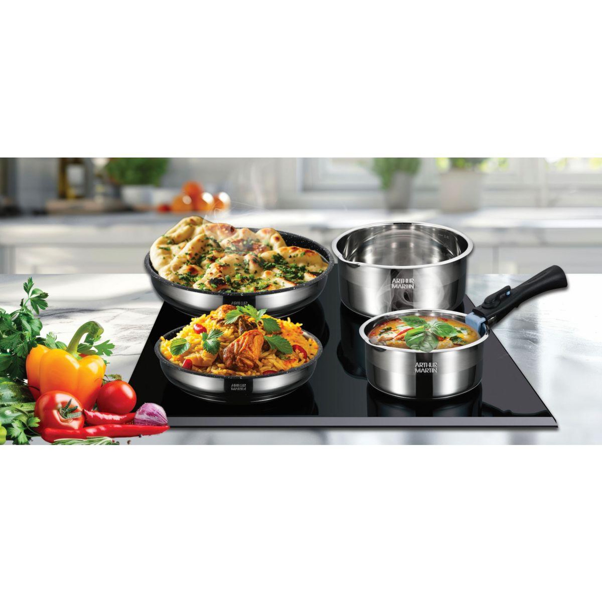 Voir la diapositive 4 : ELECTROLUX Batterie de cuisine 15 pièces am1526cr