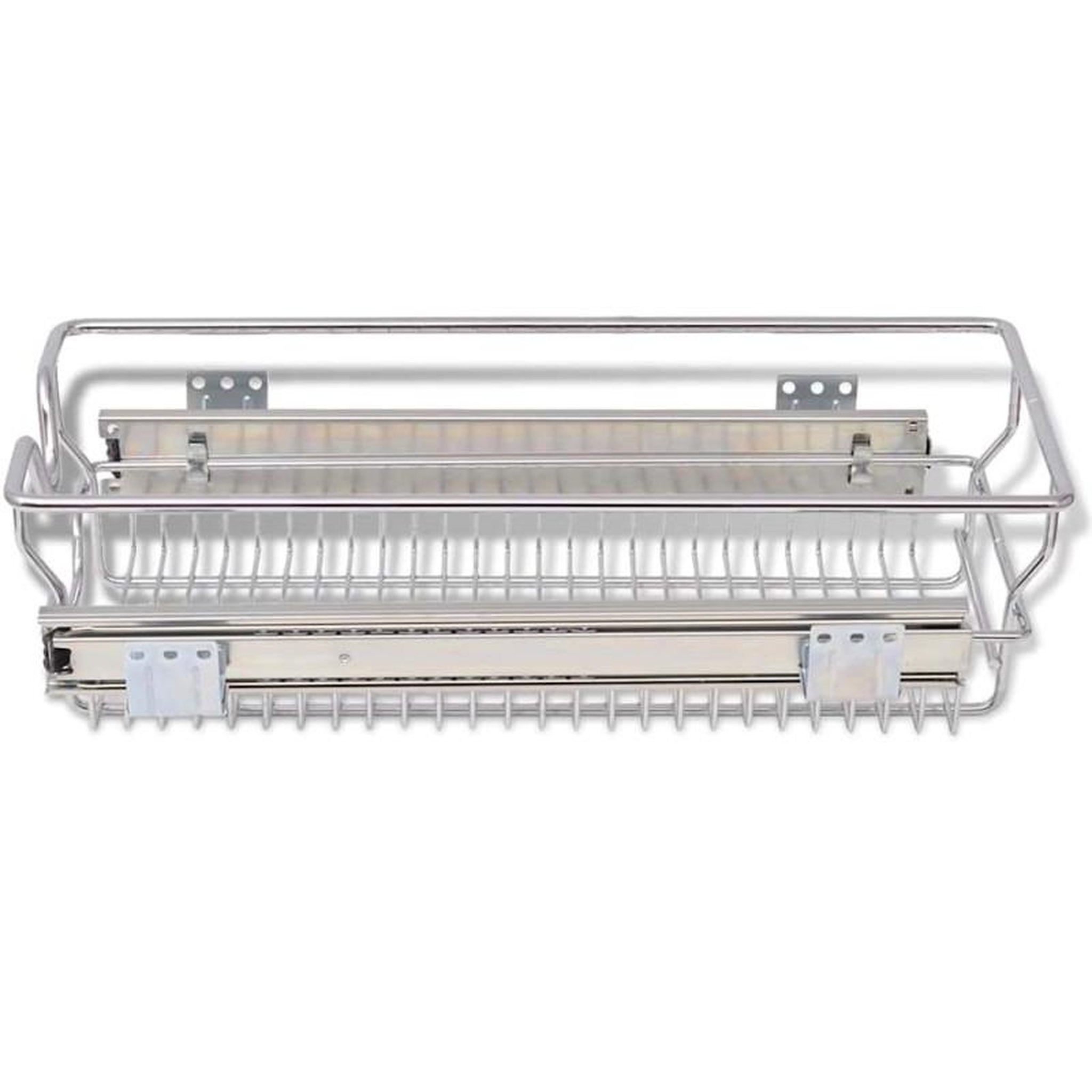 Voir la diapositive 5 : VIDAXL Panier en treillis métallique 2 pcs 300 mm Argenté