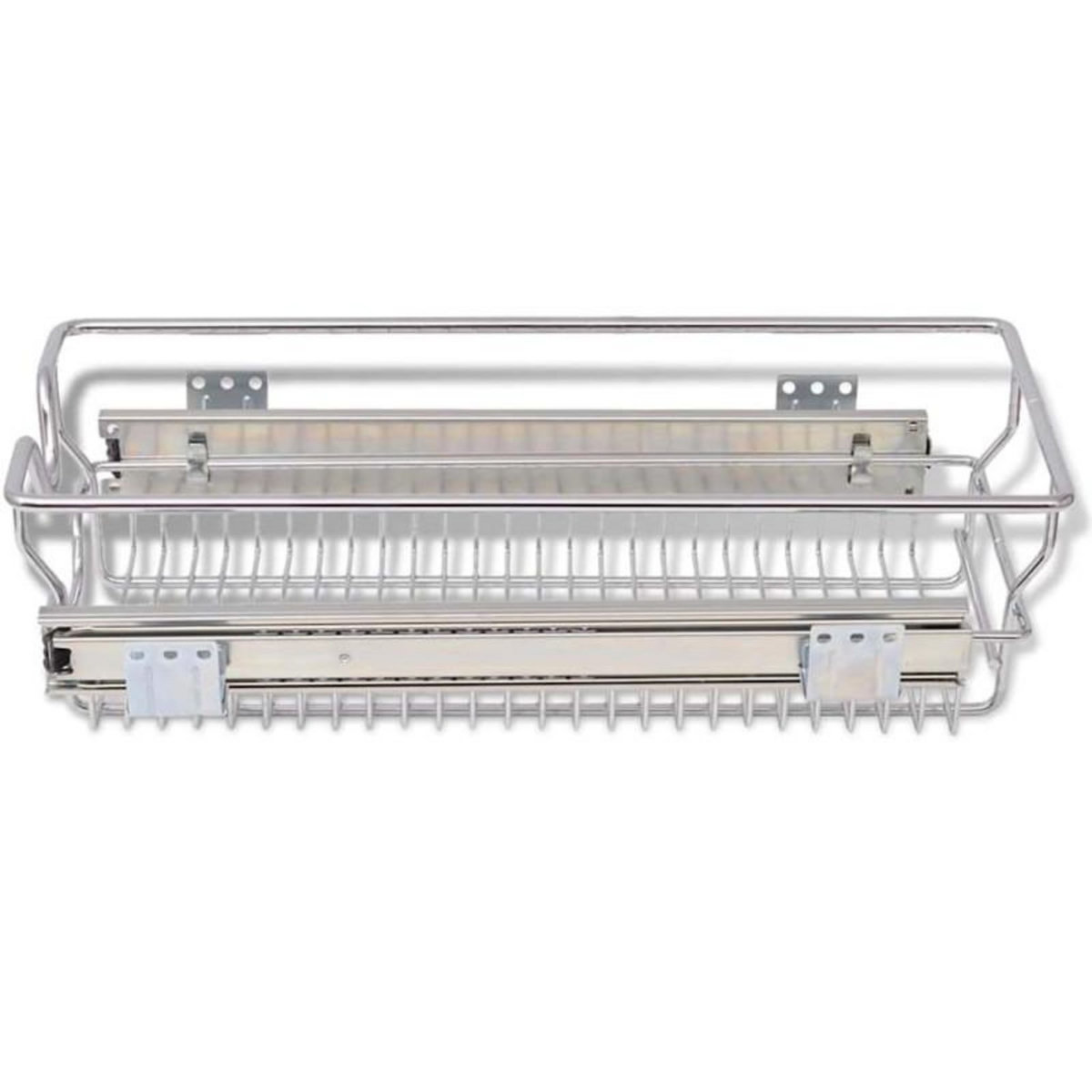 VIDAXL Panier en treillis métallique 2 pcs 300 mm Argenté