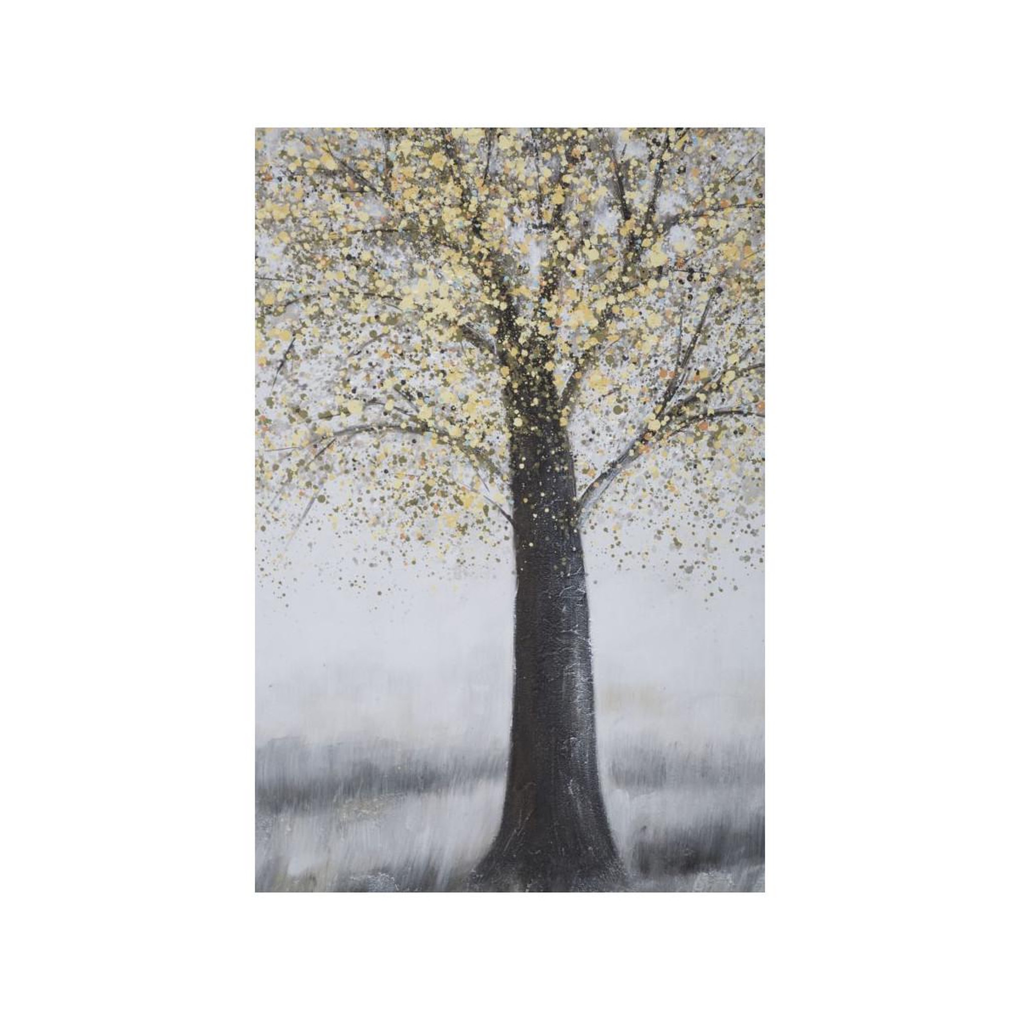 Voir la diapositive 3 : Paris Prix Toile peinture déco  tree simple  80x120cm multicolore