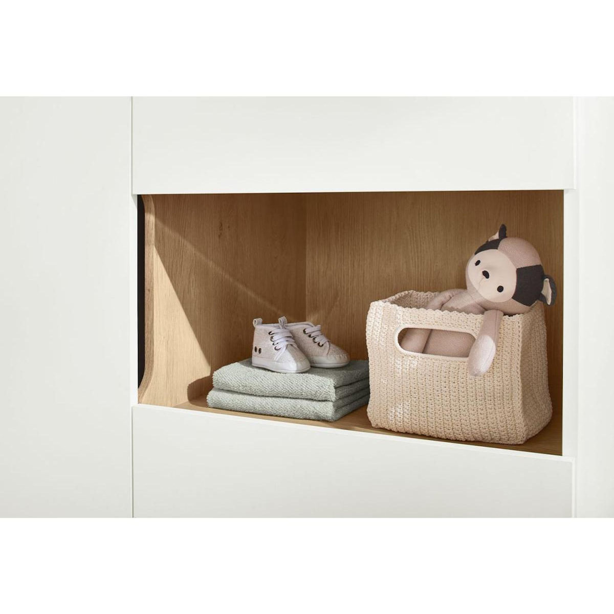 Pinolino Armoire Linje en bois - blanc