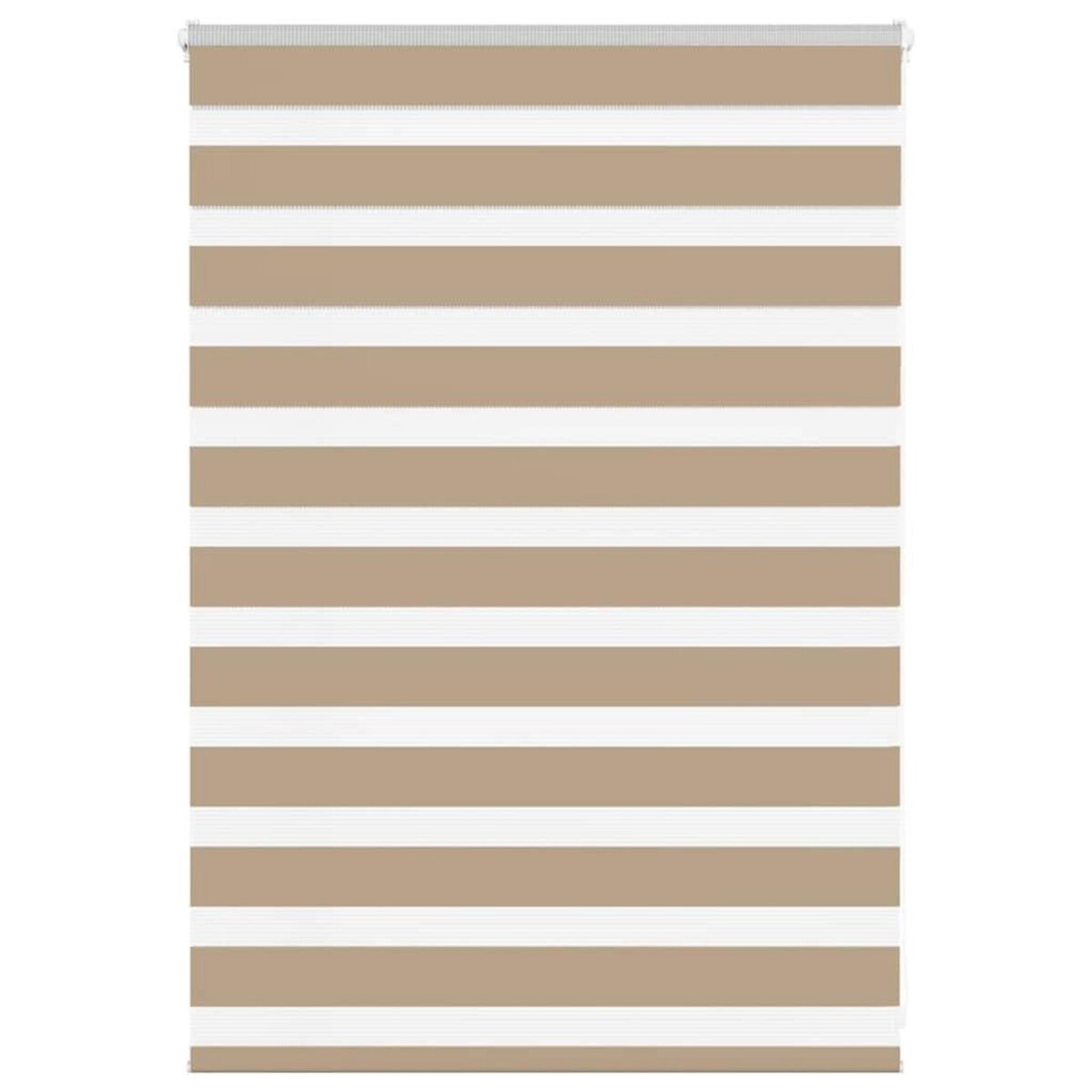 VIDAXL Store zebre marron sable largeur du tissu 110,9 cm polyester