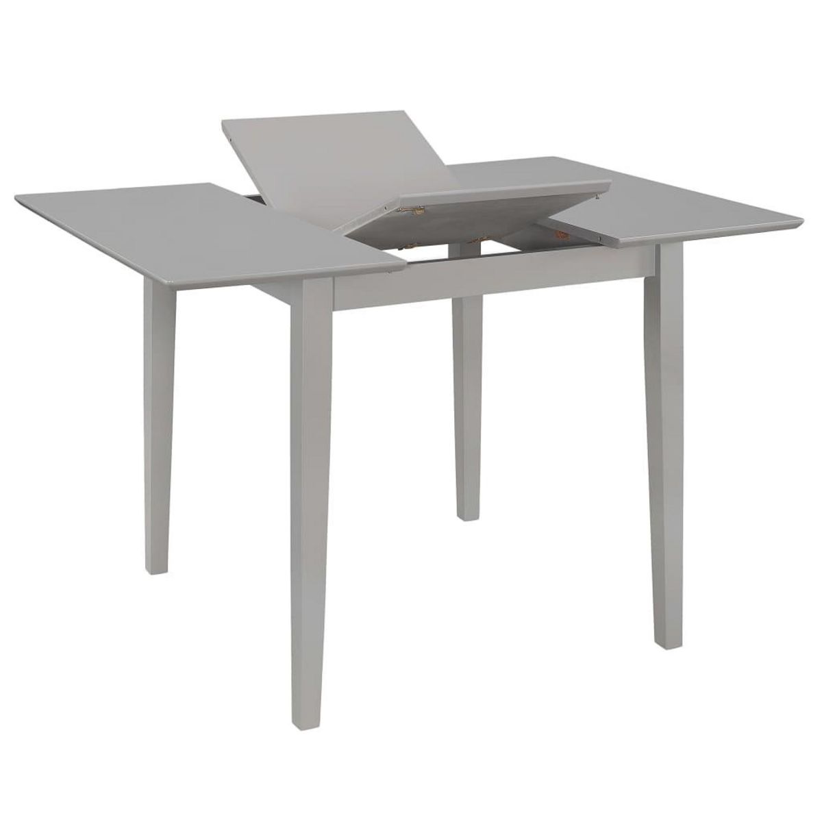 VIDAXL Table a dîner extensible Gris (80-120) x 80 x 74 cm MDF