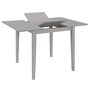 Voir la diapositive 2 : VIDAXL Table a dîner extensible Gris (80-120) x 80 x 74 cm MDF