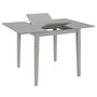 Voir la diapositive 2 : VIDAXL Table a dîner extensible Gris (80-120) x 80 x 74 cm MDF