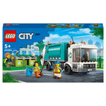 LEGO City 60386 Le camion de recyclage,  Jouet Camion-Poubelle, Jeu Éducatif 