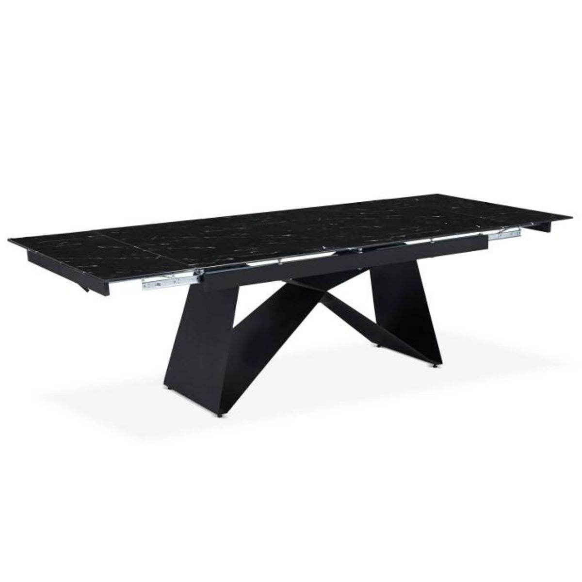 Paris Prix Table de Repas Extensible  Nayla  180-260cm Noir