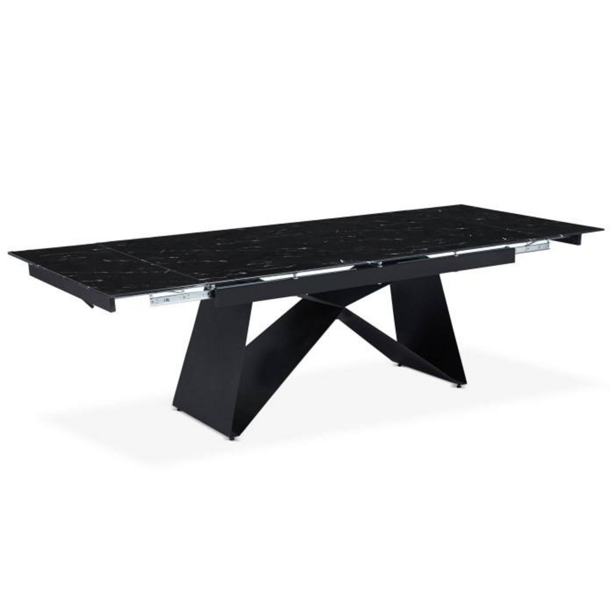 Paris Prix Table de Repas Extensible  Nayla  180-260cm Noir