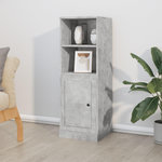 VIDAXL Buffet haut gris beton 36x35,5x103,5 cm bois d'ingenierie