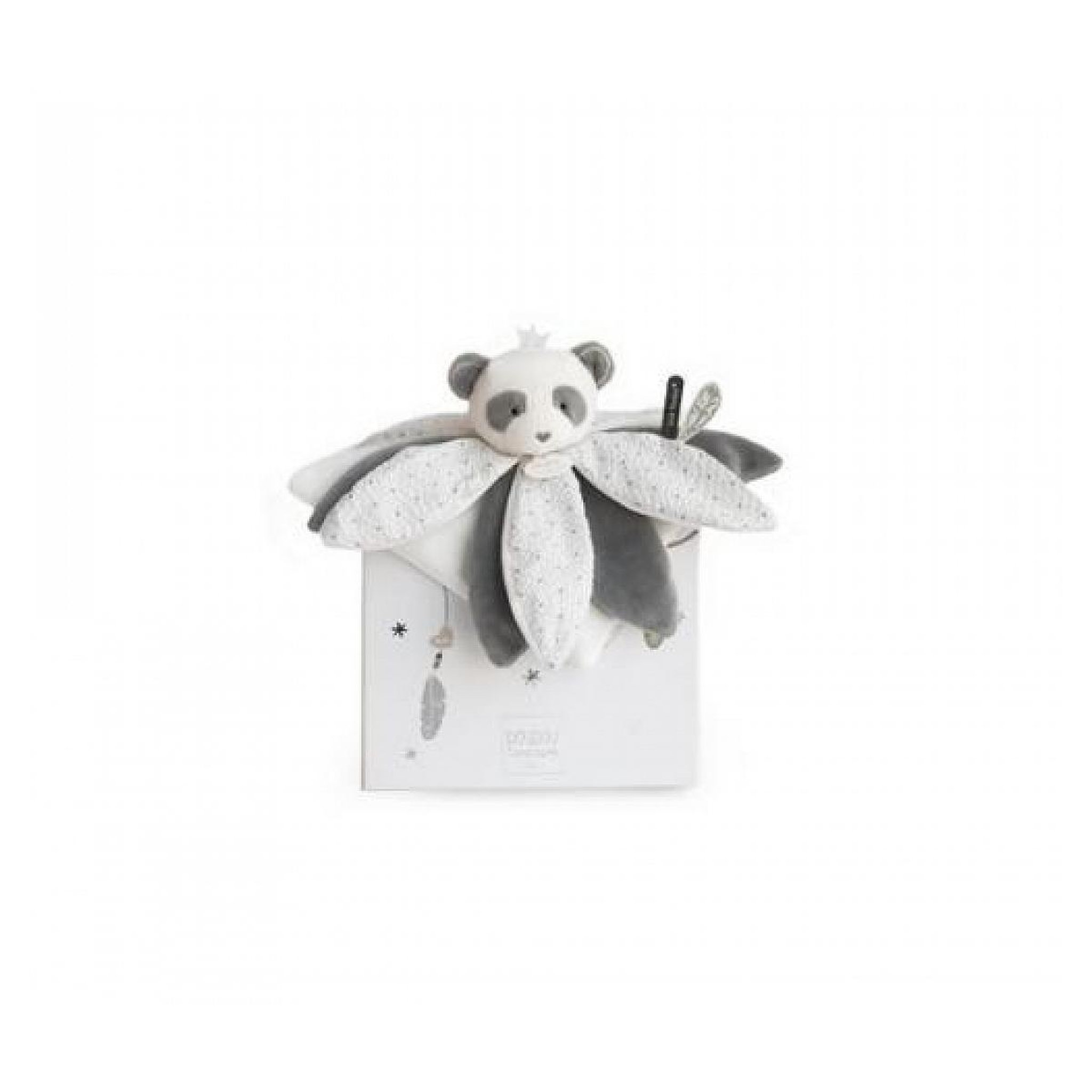 DOUDOU ET COMPAGNIE Doudou Fleur Panda 26cm