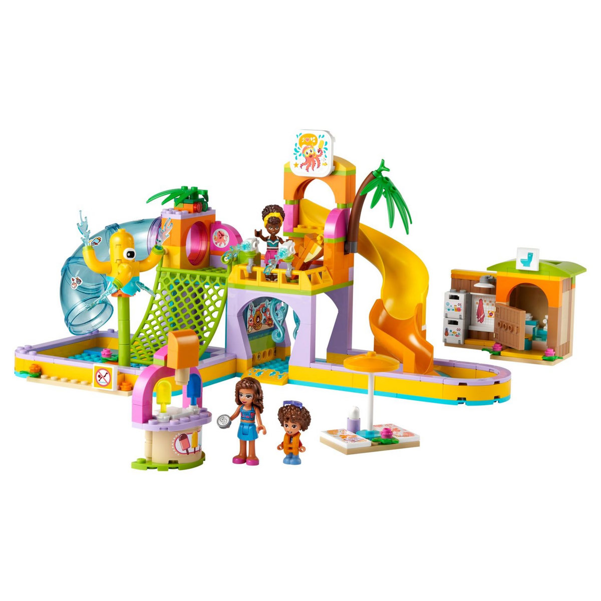 LEGO Friends 41720 Le Parc Aquatique, Jouet Heartlake City avec Mini-Poupées Olivia