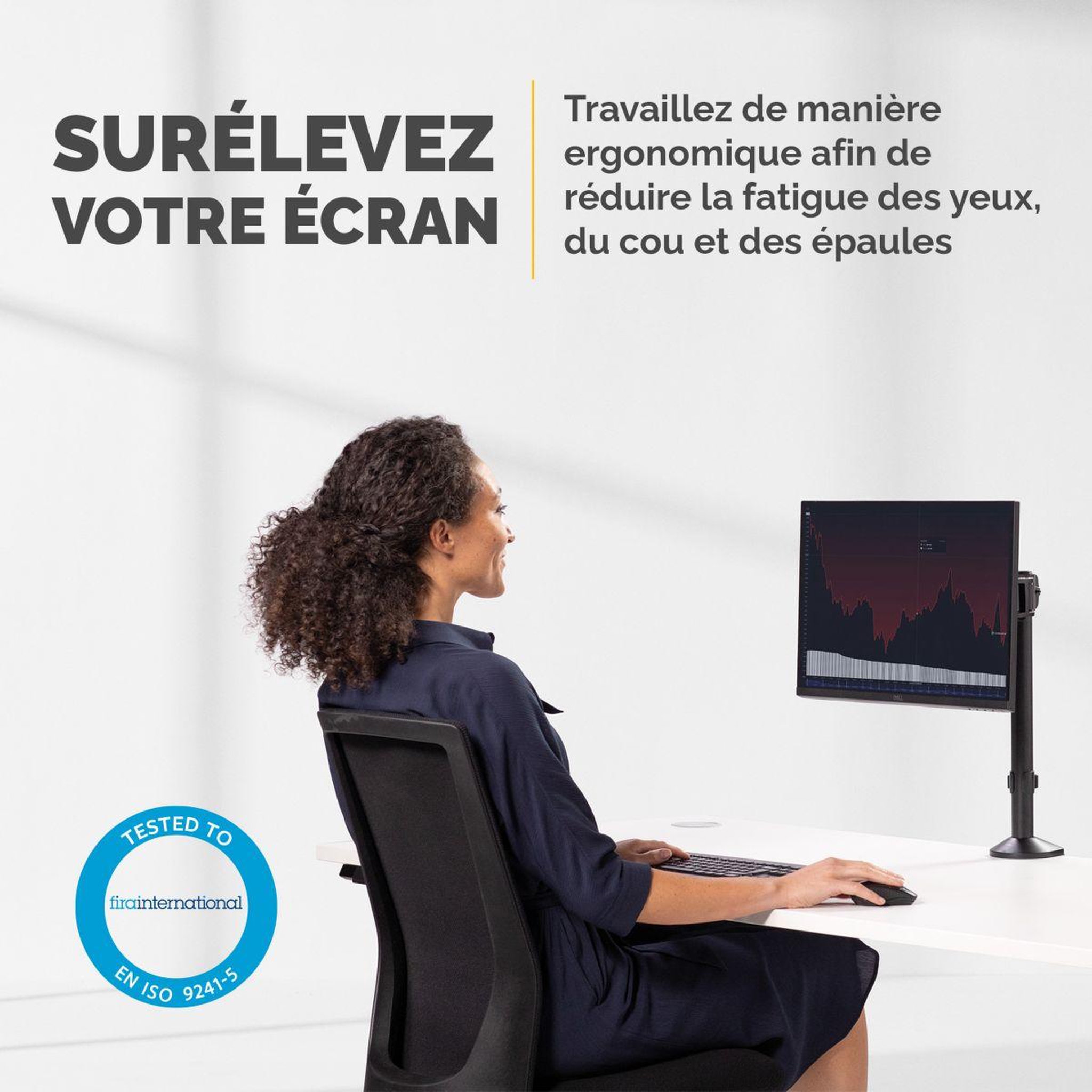 Voir la diapositive 2 : Fellowes Support écran pc support reflex simple
