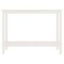 Voir la diapositive 3 : VIDAXL Table console Blanc 110x40x80 cm Bois massif de pin